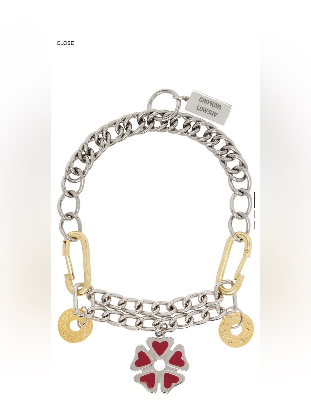 Chopova lowena double decker necklace NWT